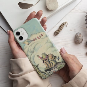 Frog and Toad iPhone Case, Phone Case for iPhone 14 Plus, 14 Pro Max, 13 Pro Max, 12 Mini, 11, Xr, X, Frog Iphone Case, Book Lover Gift
