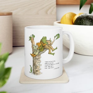 Frog and Toad Mug, Frog and Toad Gift, Cute Mug, Teacher Gift, Gift for Friend, Frog Mug, Book Lover Gift, Cottagecore Mug, Best Friend Gift