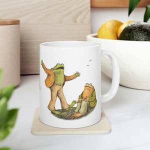 Frog and Toad Mug, Frog and Toad Gift, Cute Mug, Teacher Gift, Gift for Friend, Frog Mug, Book Lover Gift, Cottagecore Mug, Best Friend Gift
