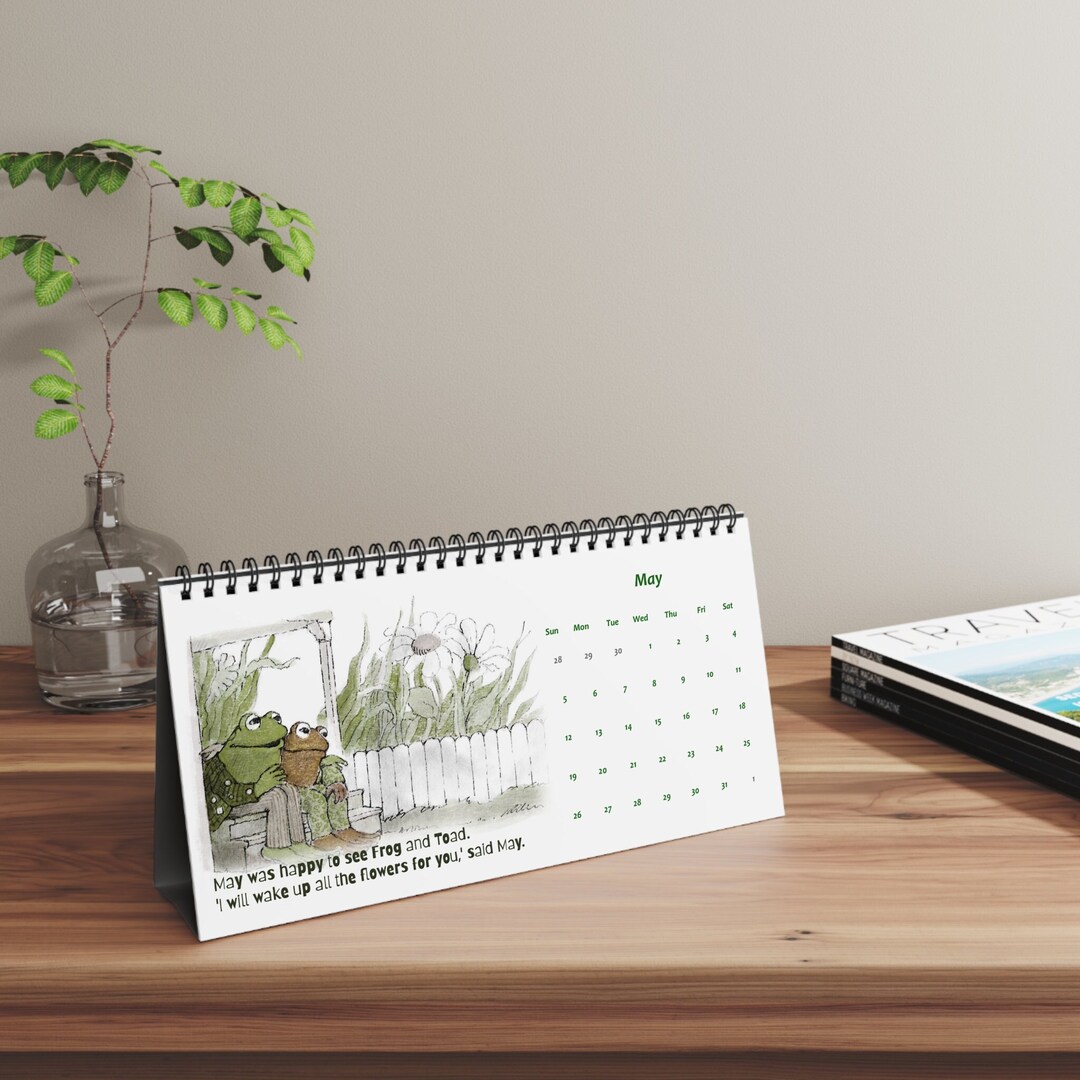 Days With Frog and Toad Desk Calendar for 2025, Best Friend Gift, New