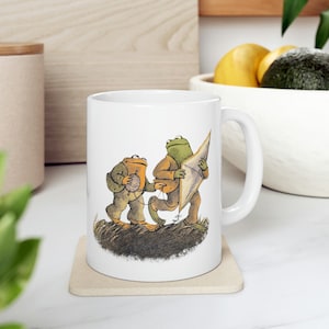 Frog and Toad Mug, Frog and Toad Gift, Cute Mug, Teacher Gift, Gift for Friend, Frog Mug, Book Lover Gift, Cottagecore Mug, Best Friend Gift