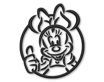 Mouse Embroidery Machine Designs Instant Digital Download Pes File