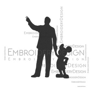 Walt and Mickey Mouse Embroidery Design: Love Heart (PES File)