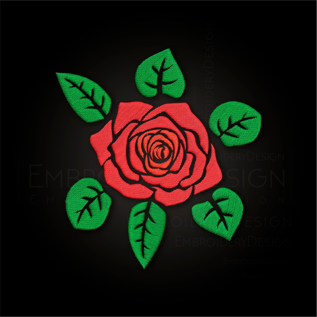 Pes Red Roses Red Rose Flower Embroidery Machine Designs Pes Design Pattern V3 - Etsy
