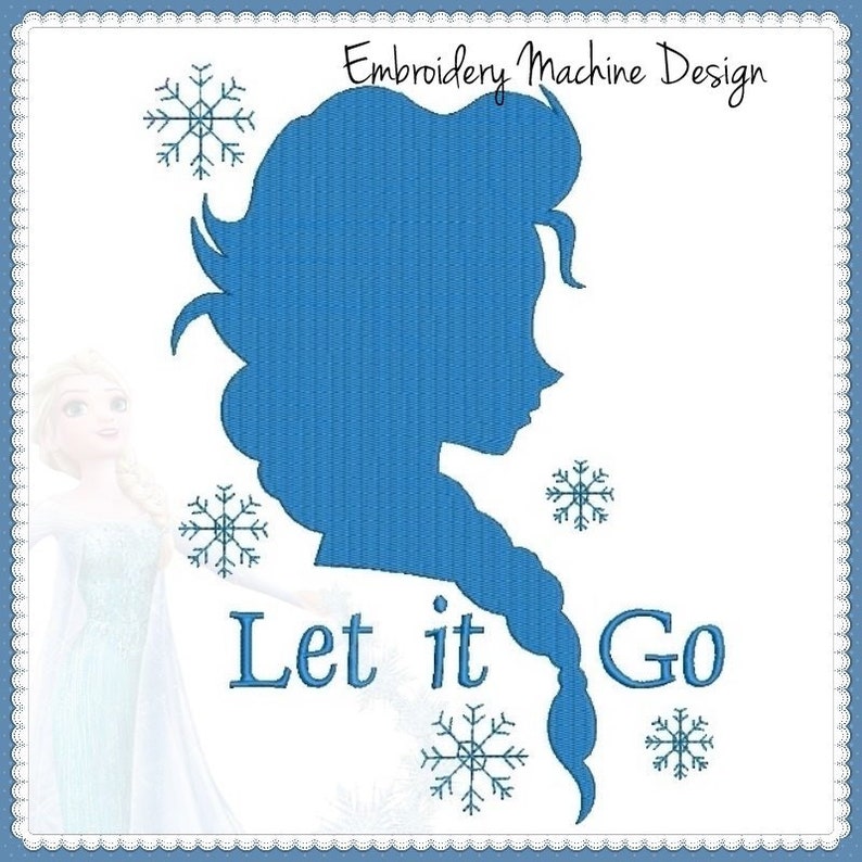 Frozen Elsa Machine Embroidery Design Princess Disney | Etsy
