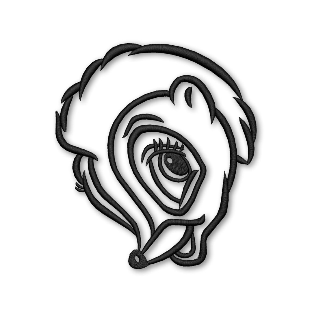 Flower Skunk Embroidery Machine Designs Instant Digital Download Pes