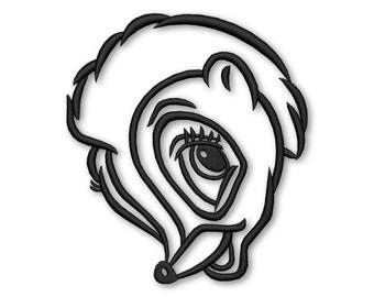 Diseños para máquina de bordar Flower Skunk Descarga digital instantánea Archivo Pes