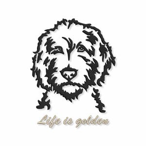 Goldendoodle Life is golden Embroidery Machine Designs Instant Digital Download Pes File