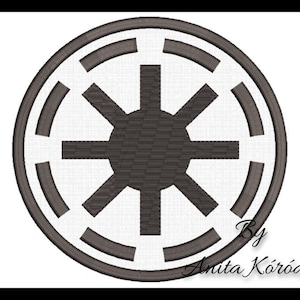 Star Wars Galactic Republic Embroidery Machine Design Applique Pes Digital Download Symbols Pattern