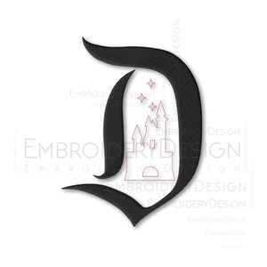 D Castle Embroidery Machine Designs mickey mouse Pes design Pattern