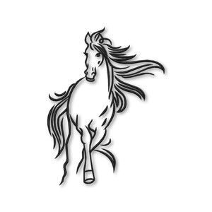 Horse Embroidery Machine Design File pattern digital download pes