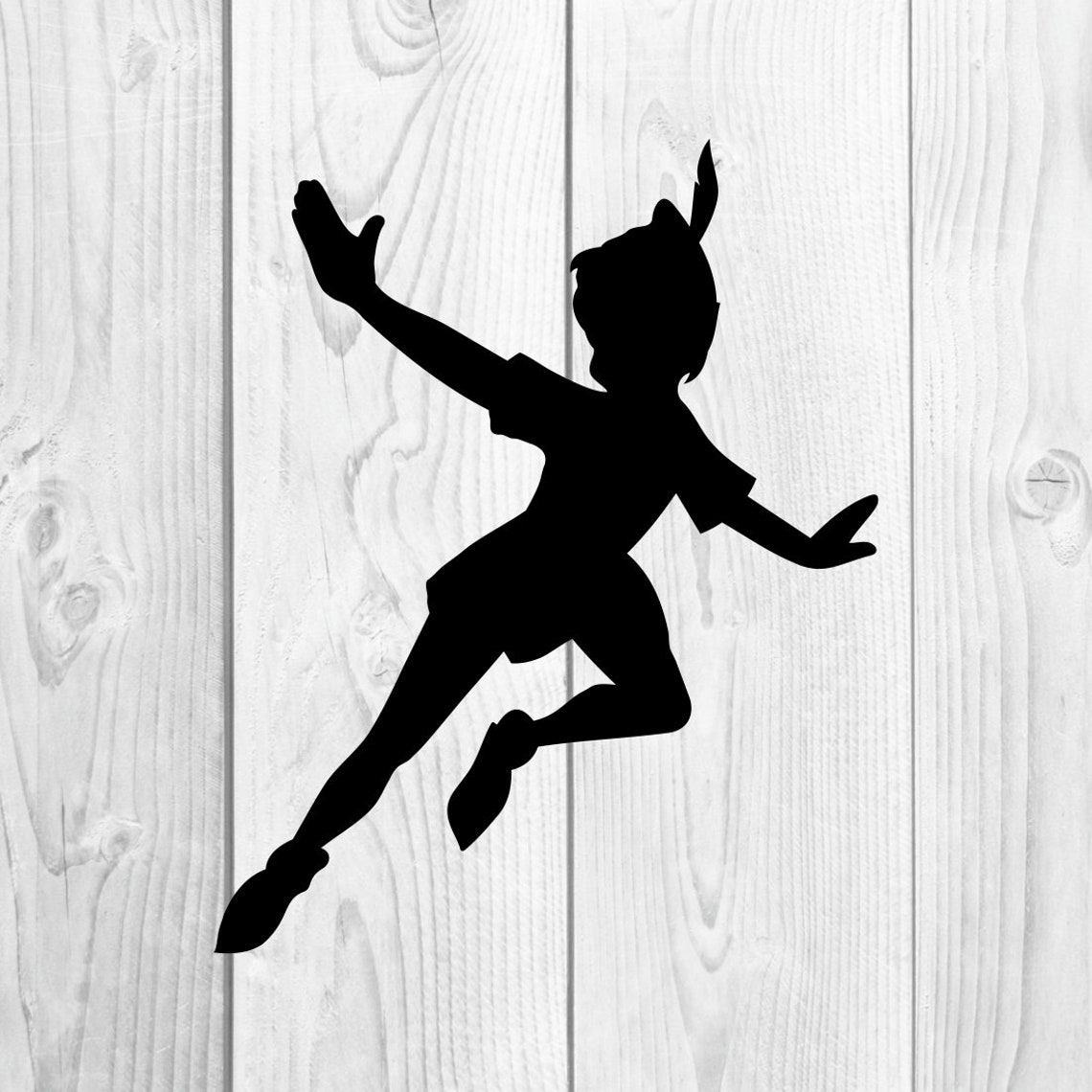 Peter Pan Silhouette Disney Graphics SVG Dxf EPS Png Cdr Ai | Etsy