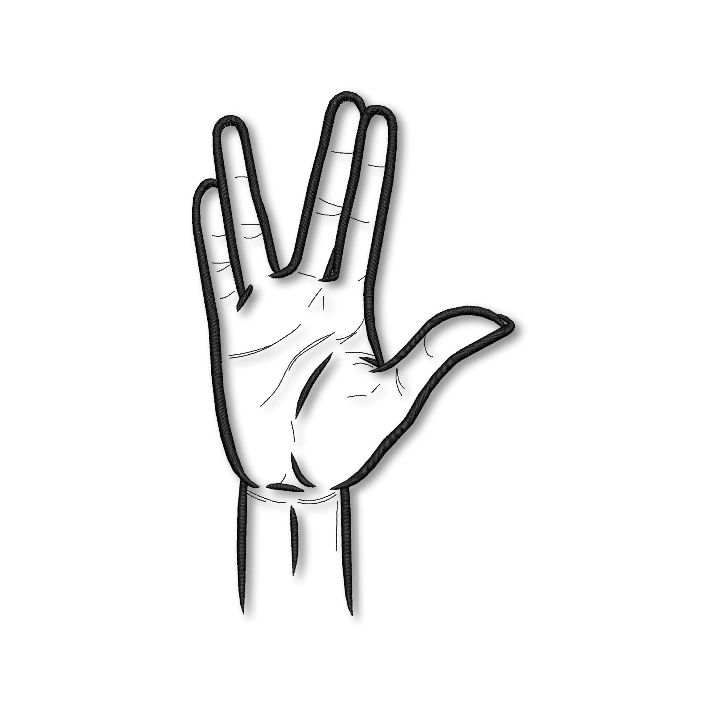 「長寿と繁栄を」スポック　キーホルダー　公式 Vulcan salute - Etsy 日本