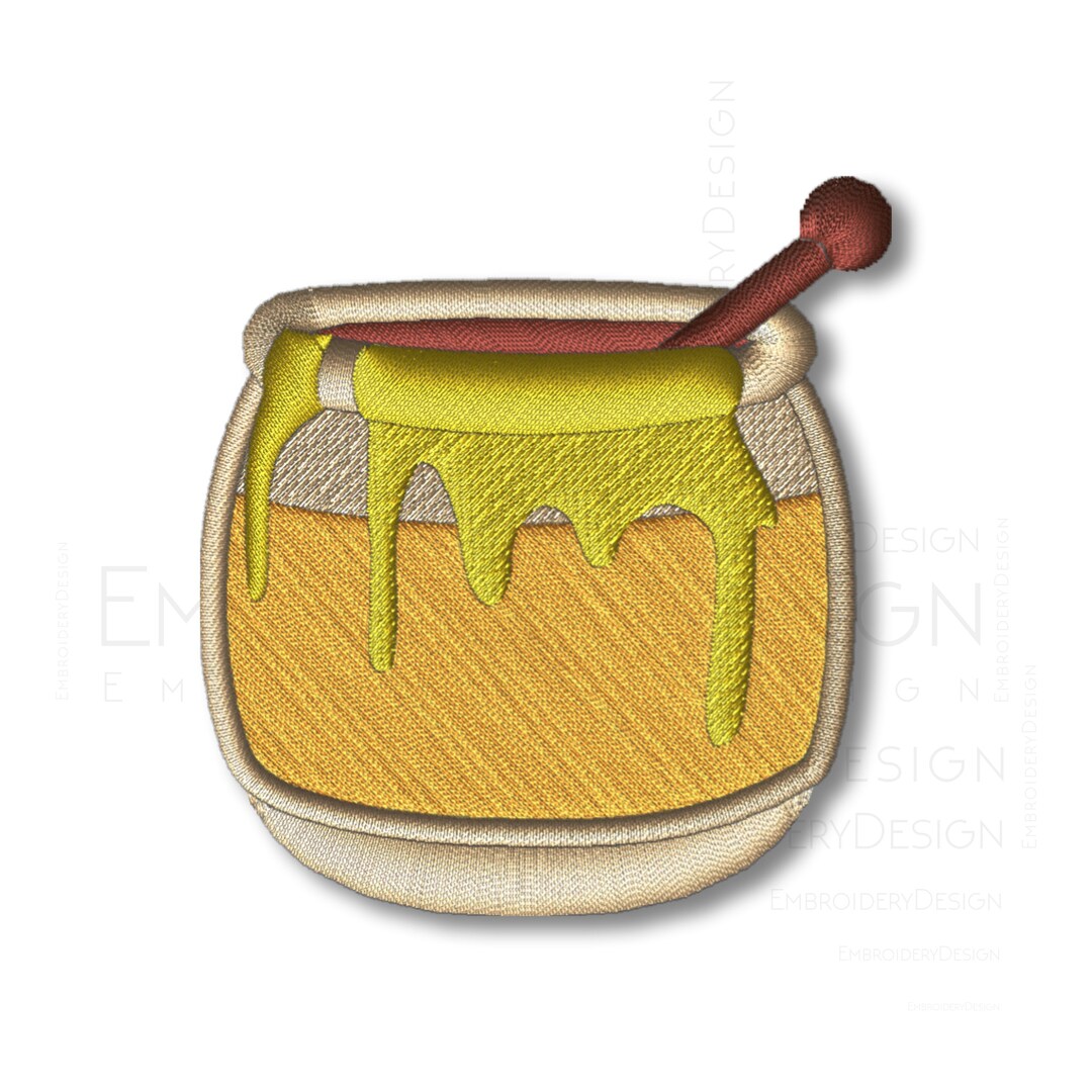 Honey Pot Embroidery Machine Designs Instant Digital Download Pes File