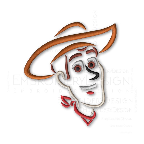 Sheriff Woody Toy Story Embroidery Machine Designs Instant Digital Download Pes File Sketch