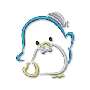 Penguin Embroidery Machine Designs Instant Digital Download Pes File