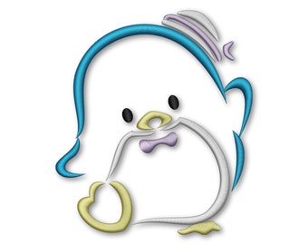 Penguin Embroidery Machine Designs Instant Digital Download Pes File
