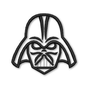 Darth Vader Dark lord Embroidery Machine Designs Instant Digital Download Pes File