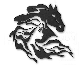Elsa Frozen Princess horse Embroidery Machine Design File pattern digital download pes