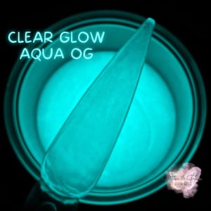 Clear glow in the store dark acrylic powder