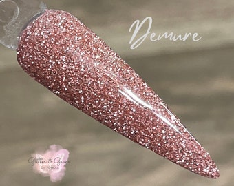 Demure -Fine Glitter Dip Powder, dip powder, dip powder for nails, nail dip powder, nail dip, dip nail, dip powders, nails, acrylic powder