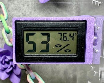 Magnetisches Hygrometer für Springspinnen, Reptilien und Amphibiengehege - links oder rechts montiert