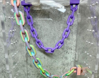 Magnetic Climbing Chain for Jumping Spiders: 3D Printed Enrichment Decor