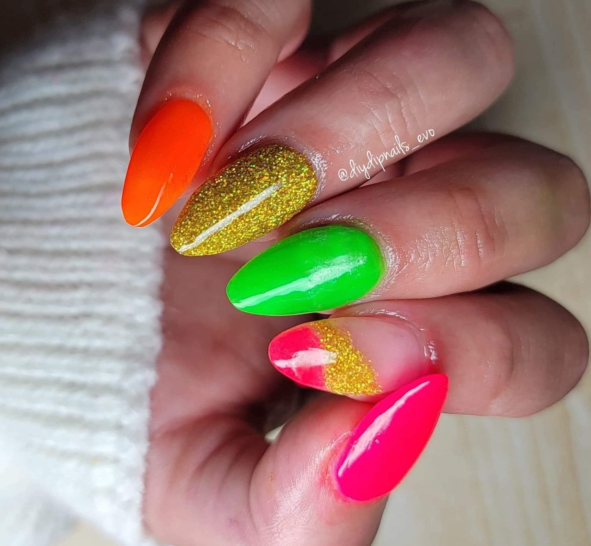 Suns Out Buns Out glow Dip Powder Neon Collection - Etsy