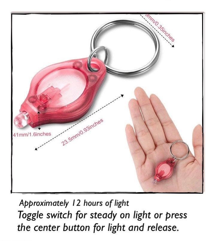 UV LED Keychain Uv Light Uv Keychain Blacklight Etsy