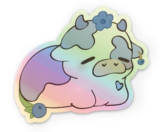 Holographic Blueberry Cow