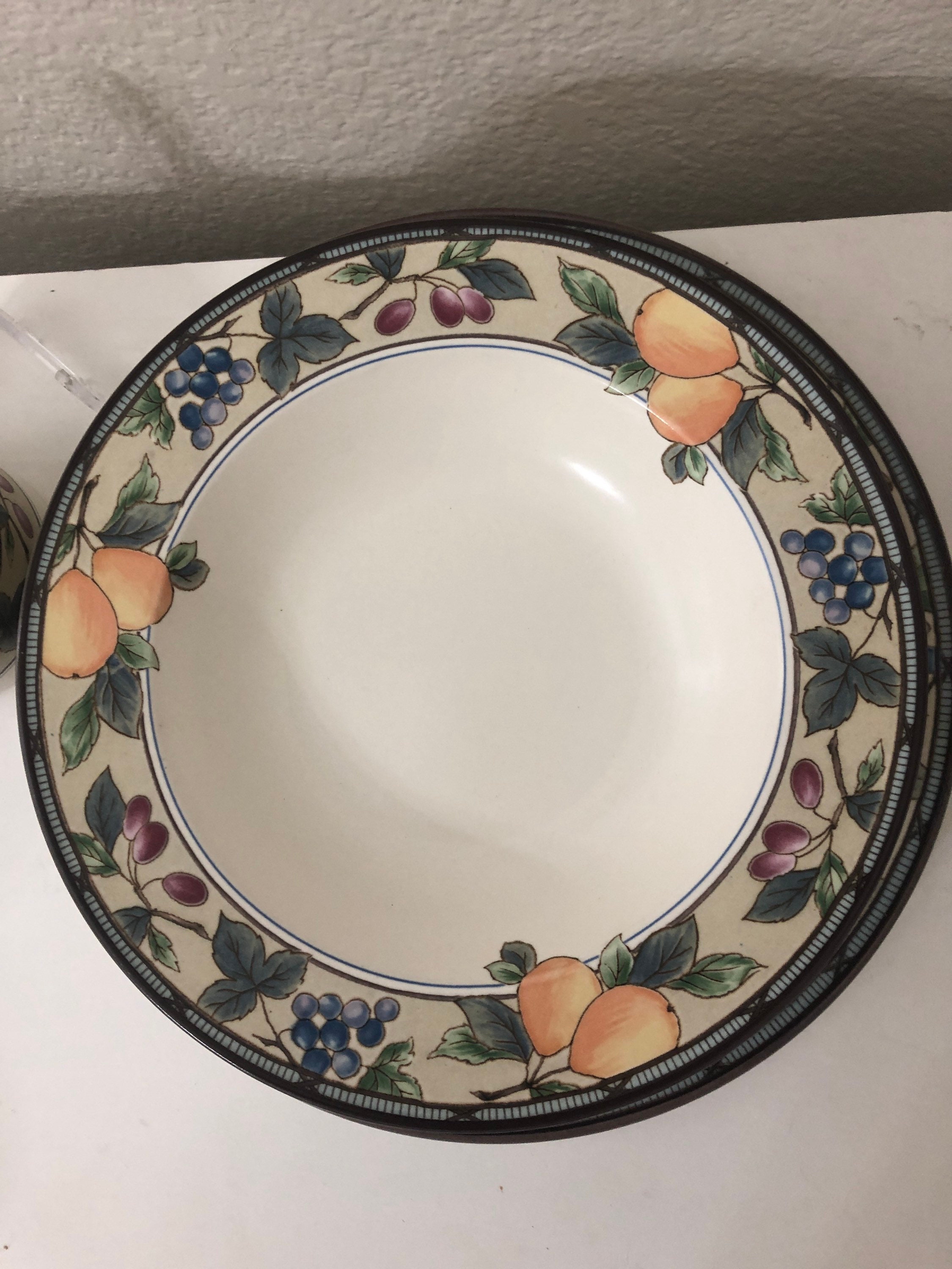 Mikasa Garden Harvest Rimmed Soup Bowl. Condición de menta. | Etsy