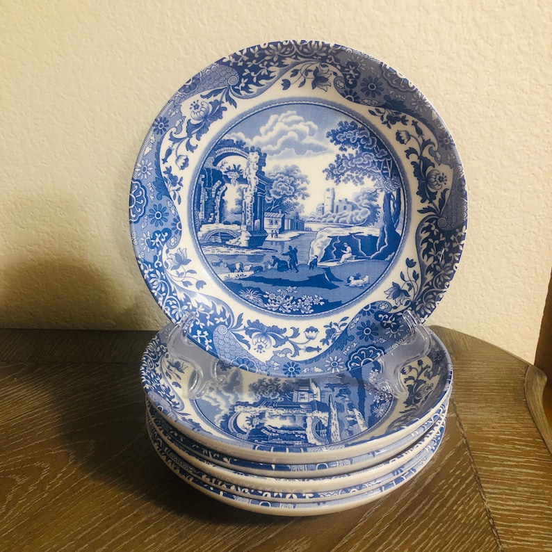 Spode Blue Italian Pasta Bowl. New. Vintage Style. Made in England. 9