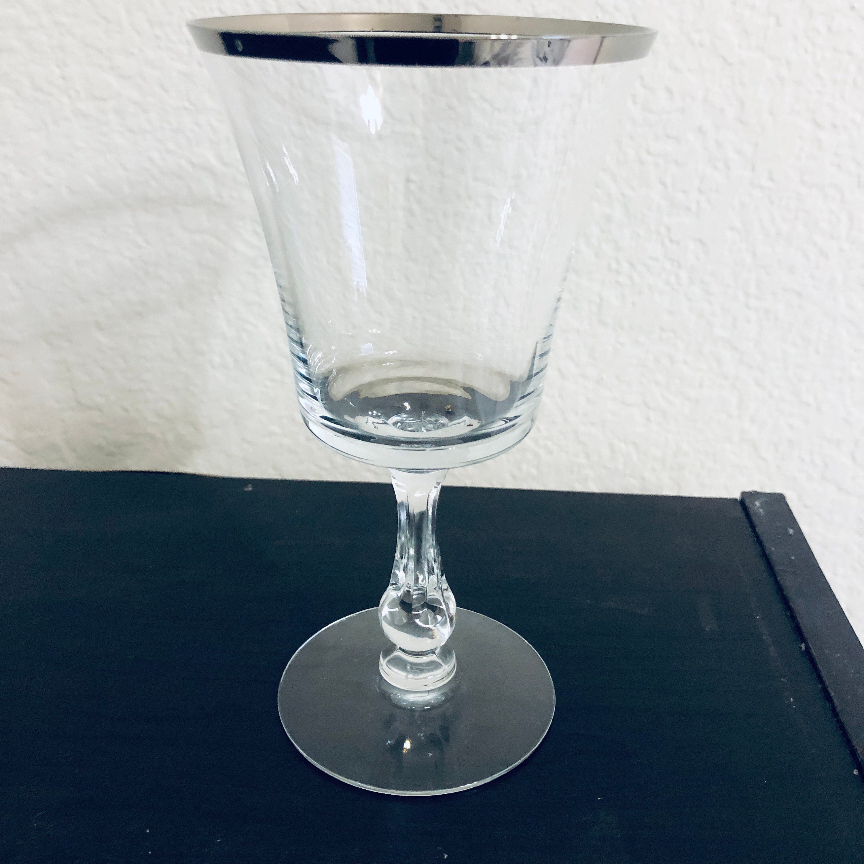 1960s Lenox Fostoria Ambassador Wine/Water Glasses- Set of 12