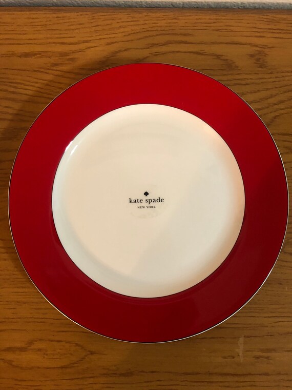Kate Spade New York Red Rutherford Dinner Plate by Lenox 11 Etsy