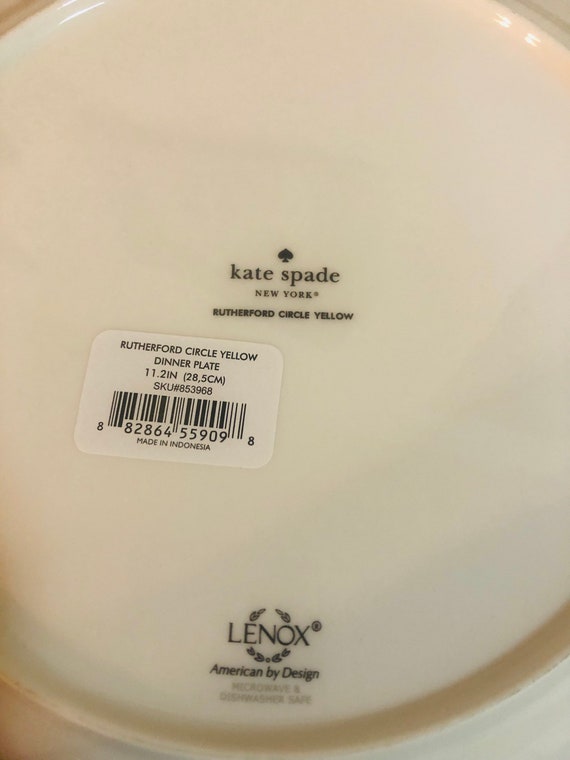 Kate Spade New York by Lenox Rutherford Circle Yellow Dinner - Etsy UK