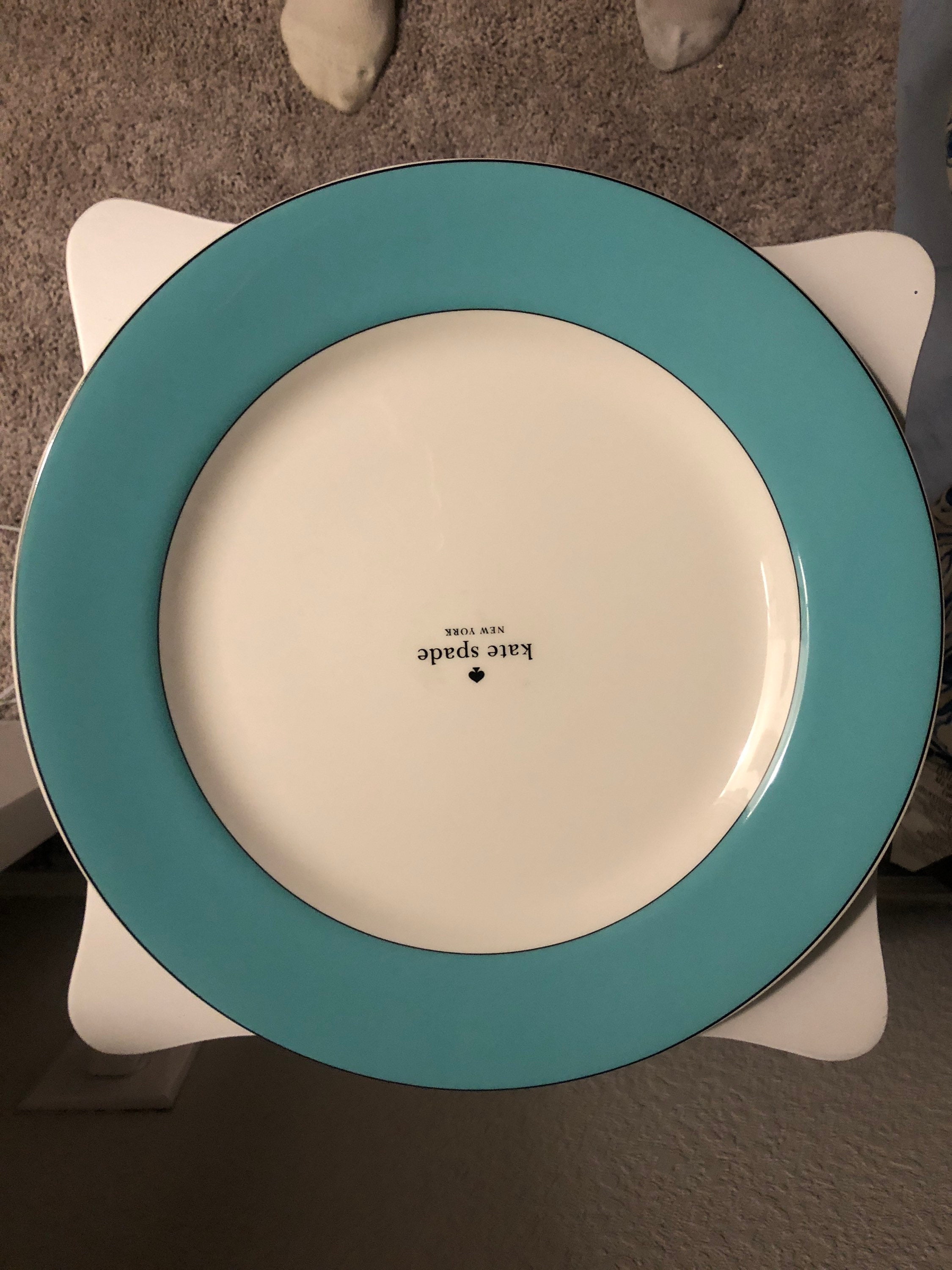 1 New Kate Spade New York Turquoise Rutherford Circle Dinner - Etsy