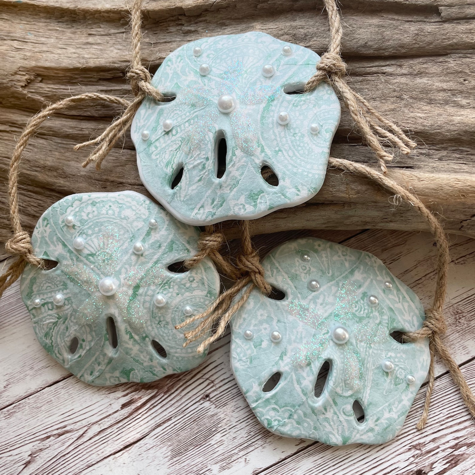 Image of Coastal Sand Dollar Ornaments