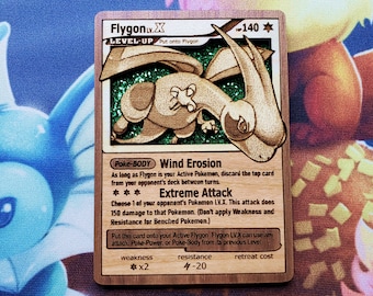 Umbreon Gold Star Eeveelution Wooden Pokemon Card Holo Pokemon Gift Wood