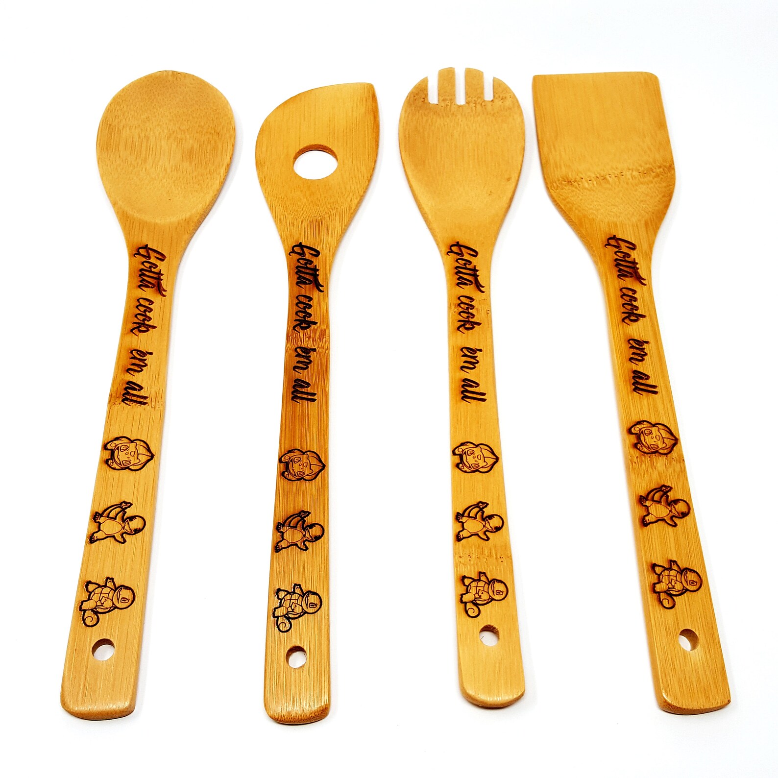 Pokemon Gifts Cooking Utensils Set of 4 Pokemon Art Pokemon Etsy