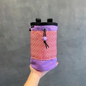 Thai Silk Pink Macaron chalk bag