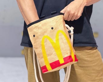 Fast Food Bouldering bag / Chalk bag (Red)