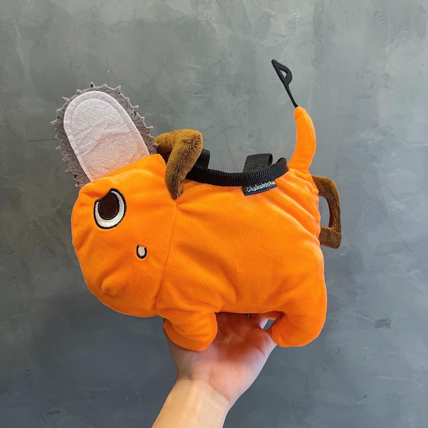 stuffed animal chalk bag