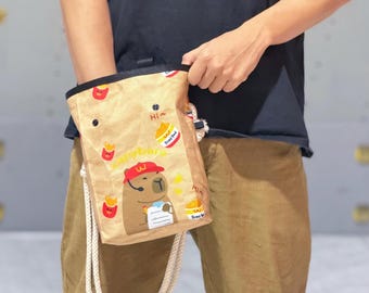 Fast Food Capybara Bouldering bag / Chalk bag