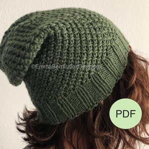 PDF | Knitting Pattern  | Crossing Lines Hat Worsted  | Adult Small, Medium, Large | Pictures & Tutorials | Digital Download |  ENGLISH ONLY