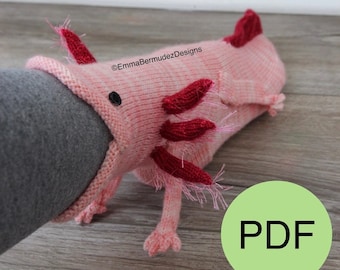 PDF | KNITTING PATTERN | Soxolotl  | Axolotl Socks Funky Knitting Pattern  | Digital Download | Cuff Down |  English Only