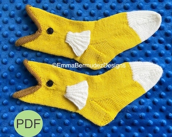 Kid's Fish Socks Knitting Pattern | Small Fry Design (PDF Pattern) | English Only