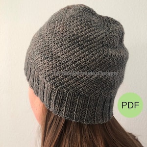 PDF  | Knitting Pattern  | Crossing Lines Hat  | Adult: Small, Medium, Large  | Includes Pictures & Tutorials  | Digital PDF |  ENGLISH Only