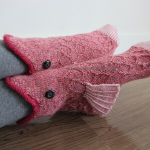 PDF Knitting Pattern Catch of the Day Fish Socks Pattern Digital Download Cuff Down Socks Animal Socks ENGLISH ONLY image 3