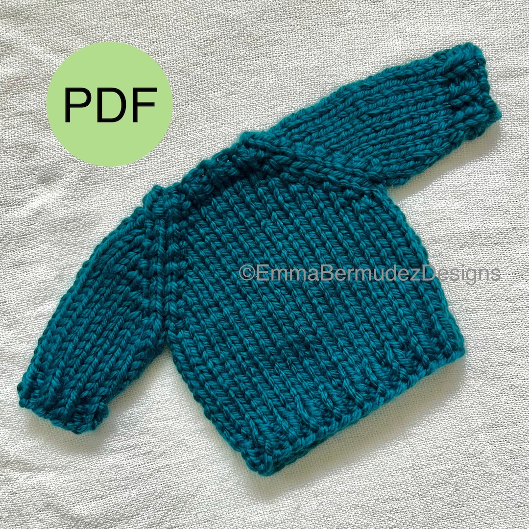 Punto Maglia Rasata Ricami Su Copertina Ai Ferri PDF Modello Per