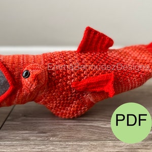 PDF | Knitting Pattern  | Catch of the Day  | Fish Socks Pattern  | Digital Download  | Cuff Down Socks | Animal Socks |  ENGLISH ONLY